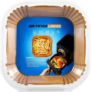 Air Fryer Liners Disposable Square 6.5" 100PCS Parchment Paper For Airfryer Air Fryer Liners Disposable Square 6.5" 100PCS Parchment Paper For Airfryer
