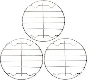 3Pcs 18cm / 7.09" Stainless Steel Round Steamer Racks 3Pcs 18cm / 7.09" Stainless Steel Round Steamer Racks