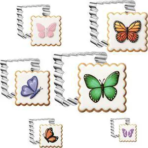 FUSOTO 6PCS Square Cookie Cutter Set - Square Shaped, 1.5-4 Inch FUSOTO 6PCS Square Cookie Cutter Set - Square Shaped, 1.5-4 Inch