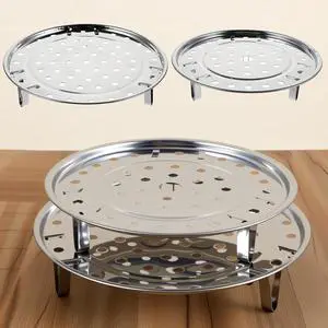 2PCS Round Stainless Steel Steamer Rack, Steaming Rack Stand, Canner Canning Racks Steamer Insert Stock Pot Steaming Tray Pressure Cooker Cooking Toast Bread Salad Baking 2PCS Round Stainless Steel Steamer Rack, Steaming Rack Stand, Canner Canning Racks Steamer Insert Stock Pot Steaming Tray Pressure Cooker Cooking Toast Bread Salad Baking