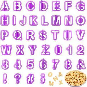 40 Pcs Alphabet Cookie Cutters, Fondant Letter Cutters, Number Cookie Cutters, Alphabet Cake Stamp Tool Set, Plastic Letter Cookie Cutters, Letter Cutters for Cake Decorating, Biscuit DIY Baking 40 Pcs Alphabet Cookie Cutters, Fondant Letter Cutters, Number Cookie Cutters, Alphabet Cake Stamp Tool Set, Plastic Letter Cookie Cutters, Letter Cutters for Cake Decorating, Biscuit DIY Baking