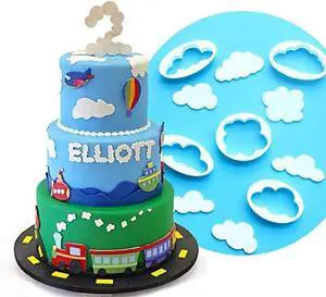 Palksky Cloud Fondant Cutter Fluffy Cloud Plastic Cookie Cutter Cake Mold Sugar Craft Mold Cake Decorating Tools(5PCS) Palksky Cloud Fondant Cutter Fluffy Cloud Plastic Cookie Cutter Cake Mold Sugar Craft Mold Cake Decorating Tools(5PCS)
