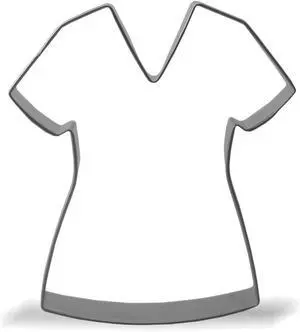 Keewah Nurse Scrubs Cookie Cutter, 4.1, Stainless Steel Keewah Nurse Scrubs Cookie Cutter, 4.1, Stainless Steel