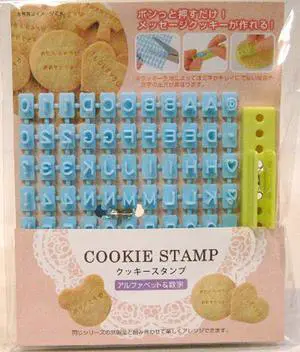 Cookie Stamp Alphabets and Numbers from Japan Cookie Stamp Alphabets and Numbers from Japan