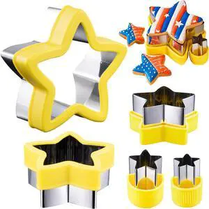ETERSION Star Cookie Cutter 5 Pieces 5 Sizes 1" to 4" ETERSION Star Cookie Cutter 5 Pieces 5 Sizes 1" to 4"