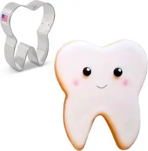 Ann Clark Tooth Cookie Cutter, 3-1/2 Made in USA Ann Clark Tooth Cookie Cutter, 3-1/2 Made in USA