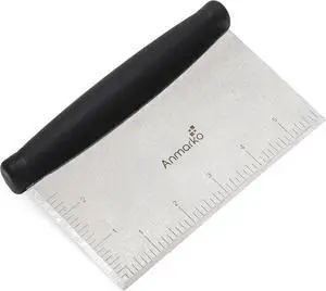 Stainless Steel Metal Griddle Scraper Chopper - Great as Dough Cutter for Bread and Pizza Dough - Multipurpose Kitchen Utensil for Flat Top Griddle - Commercial Quality Stainless Steel Metal Griddle Scraper Chopper - Great as Dough Cutter for Bread and Pizza Dough - Multipurpose Kitchen Utensil for Flat Top Griddle - Commercial Quality