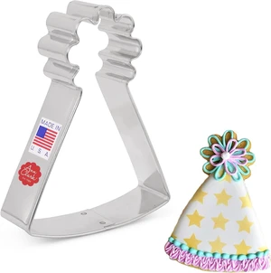 Ann Clark Birthday/Party Hat Cookie Cutter, Large 4" Made in USA Ann Clark Birthday/Party Hat Cookie Cutter, Large 4" Made in USA
