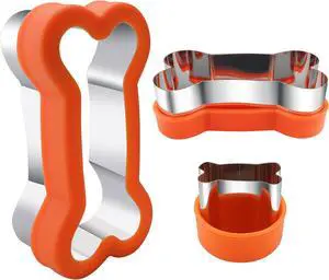 Dog Cookie Cutters Set 3 Piece -3 Different Sizes Of Dog, Bone, and Paw Print Cookie Mold Dog Bone Cutters Stainless Steel Shaped Cutters for Homemade Treats,Cakes and Cookies Dog Cookie Cutters Set 3 Piece -3 Different Sizes Of Dog, Bone, and Paw Print Cookie Mold Dog Bone Cutters Stainless Steel Shaped Cutters for Homemade Treats,Cakes and Cookies