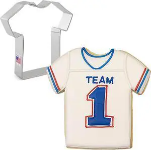 Ann Clark Large Sports Jersey T-Shirt Cookie Cutter 4-1/4", Made in USA Ann Clark Large Sports Jersey T-Shirt Cookie Cutter 4-1/4", Made in USA