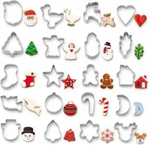 Christmas Cookie Cutters Set,20PCS Mini Christmas Cookie Cutters Christmas Cookie Cutters Set,20PCS Mini Christmas Cookie Cutters