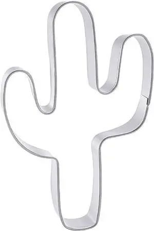Homrah 4.4inch Cactus Cookie Cutter - Stainless Steel Homrah 4.4inch Cactus Cookie Cutter - Stainless Steel