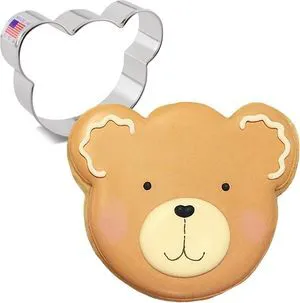 Ann Clark Bear Sandwich Cutter Cookie Cutter 3-1/2" Made in USA Ann Clark Bear Sandwich Cutter Cookie Cutter 3-1/2" Made in USA