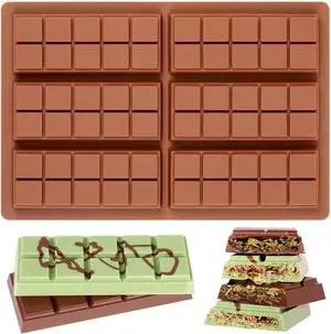 Chocolate Bar Mold - Non-Stick Chocolate Molds, Food Grade Silicone Deep Mold for Dubai Pistachio, Candy, Snacks Chocolate Bar Mold - Non-Stick Chocolate Molds, Food Grade Silicone Deep Mold for Dubai Pistachio, Candy, Snacks