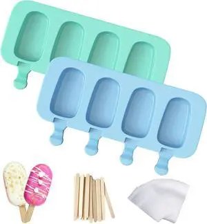 Popsicles Molds, Ozera 2 Pack Homemade Cake Pop Molds Cakesicle Maker Set Popsicles Molds, Ozera 2 Pack Homemade Cake Pop Molds Cakesicle Maker Set