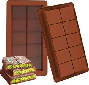 Webake Deep Chocolate Bar Molds 2 Pack, 1 Inch Platinum Silicone Dubai Chocolate Bar Molds for Stuffed Bar, Big Chocolate Candy Bar Mold for Filling Knafeh Pistachio Chocolate Bar Webake Deep Chocolate Bar Molds 2 Pack, 1 Inch Platinum Silicone Dubai Chocolate Bar Molds for Stuffed Bar, Big Chocolate Candy Bar Mold for Filling Knafeh Pistachio Chocolate Bar
