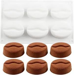 6 Cavity Coffee Bean Silicone Chocolate Molds 6 Cavity Coffee Bean Silicone Chocolate Molds