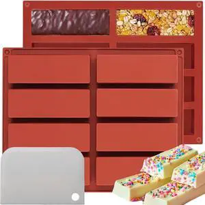 Chocolate Silicone Molds For BakingGranola Cereal Candy Bar Mold Chocolate Silicone Molds For BakingGranola Cereal Candy Bar Mold
