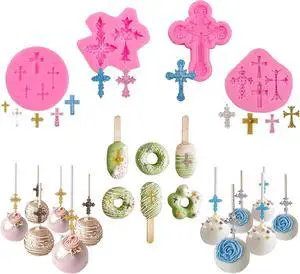4 Pcs Small Cross Chocolate Mold Cake Candy Clay Baking Decor Supply Tool 4 Pcs Small Cross Chocolate Mold Cake Candy Clay Baking Decor Supply Tool