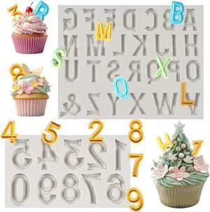Silicone Alphabet and Number Molds for Cake Decorating Silicone Alphabet and Number Molds for Cake Decorating
