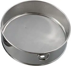 Flour Sifter, Stainless Steel Fine Mesh Strainers Flour Sieve, 60 Mesh Round Sifter Cocoa Powder Cake Powder for Baking Cake Bread Flour Sifter, Stainless Steel Fine Mesh Strainers Flour Sieve, 60 Mesh Round Sifter Cocoa Powder Cake Powder for Baking Cake Bread