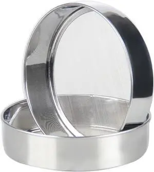 1Pcs 8"Flour Sieve Stainless Steel Round With 40 Mesh Flour Sifter For Baking 1Pcs 8"Flour Sieve Stainless Steel Round With 40 Mesh Flour Sifter For Baking