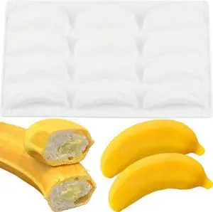 12 Cavity Banana Shape Silicone Chocolate Molds 12 Cavity Banana Shape Silicone Chocolate Molds