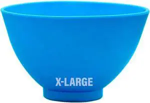 XLarge 5.25" (d) x 3.25" (h) 600 ml/cc Dental Mixing Bowl Mixing Plasters Light Blue Silicone XLarge 5.25" (d) x 3.25" (h) 600 ml/cc Dental Mixing Bowl Mixing Plasters Light Blue Silicone