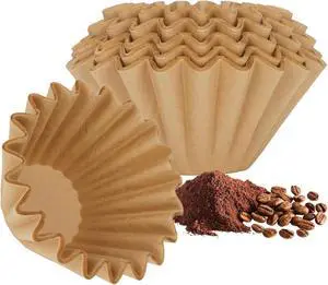 1-2 Cup Small Coffee Filters,100 Count Basket Coffee Filter, Disposable Coffee Filters Compatible with Single Serve Coffee Maker and Coffee Pot (Unbleached) 1-2 Cup Small Coffee Filters,100 Count Basket Coffee Filter, Disposable Coffee Filters Compatible with Single Serve Coffee Maker and Coffee Pot (Unbleached)