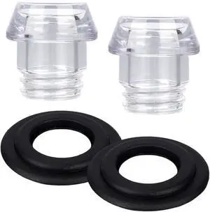 lasuroa 2 Sets Coffee Percolator Tops & Gaskets, Transparent Percolator Pot Replacements Accessories Compatible with Farberware Yosemite Coffee Maker lasuroa 2 Sets Coffee Percolator Tops & Gaskets, Transparent Percolator Pot Replacements Accessories Compatible with Farberware Yosemite Coffee Maker