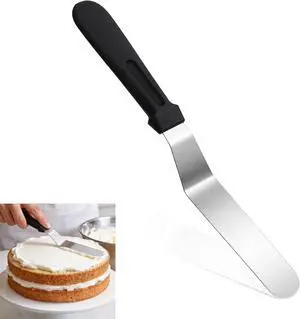 6" Icing Spatula, Professional Offset Spatula Stainless Steel Angled Cake Spatulas Frosting Spatulas with Durable Plastic Handle Pastry Knife for Cake Decorating, Pastry, Baking 6" Icing Spatula, Professional Offset Spatula Stainless Steel Angled Cake Spatulas Frosting Spatulas with Durable Plastic Handle Pastry Knife for Cake Decorating, Pastry, Baking
