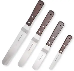 Offset Cake Icing Spatula Set of 4, 4"-6"-8"-10" Offset Cake Icing Spatula Set of 4, 4"-6"-8"-10"
