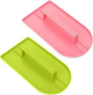 2 PCSCake Decoration Icing Smoother, Fondant Smoothing Tool, Plastic Fondant Icing Smoother Polisher, Icings Scraper Paddle Tool for Cake Decoration Tools (Pink, Green) 2 PCSCake Decoration Icing Smoother, Fondant Smoothing Tool, Plastic Fondant Icing Smoother Polisher, Icings Scraper Paddle Tool for Cake Decoration Tools (Pink, Green)