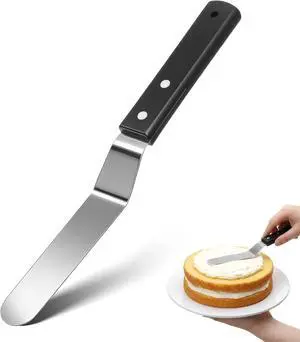 6" Icing Spatula, Professional Angled Offset Spatula Stainless Steel Cake Spatulas Frosting Spatulas with Durable Handle Cake Icing Tools for Cakes Decorating, Pastry, Baking 6" Icing Spatula, Professional Angled Offset Spatula Stainless Steel Cake Spatulas Frosting Spatulas with Durable Handle Cake Icing Tools for Cakes Decorating, Pastry, Baking
