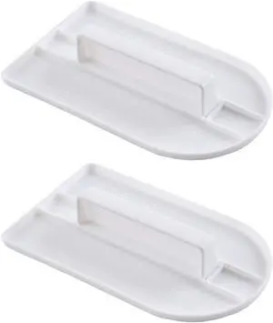 GSHLLO 2 PCS Plastic Fondant Icing Smoother Polisher Icing Scraper Paddle Tool for Cake Decoration GSHLLO 2 PCS Plastic Fondant Icing Smoother Polisher Icing Scraper Paddle Tool for Cake Decoration