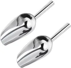 2PCS Silver 3oz Mini Food Grade Stainless Steel Spoons Easy Cleaning Suitable for Jars/Baking/Kitchen Pantry 2PCS Silver 3oz Mini Food Grade Stainless Steel Spoons Easy Cleaning Suitable for Jars/Baking/Kitchen Pantry