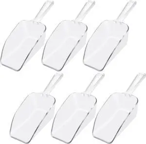 6 PCS Clear Plastic Ice Scoop(7.6 Inch) for Freezer Food Coffee Popcom Flour Dry Goods Simple Mini Ice Cube Shovel Scoopers Laundry Spoons Freezer Bucket Bin Containers Maker Machine Kitchen Pick 6 PCS Clear Plastic Ice Scoop(7.6 Inch) for Freezer Food Coffee Popcom Flour Dry Goods Simple Mini Ice Cube Shovel Scoopers Laundry Spoons Freezer Bucket Bin Containers Maker Machine Kitchen Pick