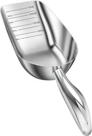 Stainless Steel Cat-Dog Food-Scoop Measuring 1-Cup, Pet Food Scoop with Measuring Lines For Dogs, Cats, And Kitchen Use, Dishwasher Safe Stainless Steel Cat-Dog Food-Scoop Measuring 1-Cup, Pet Food Scoop with Measuring Lines For Dogs, Cats, And Kitchen Use, Dishwasher Safe