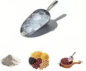 Heavy Duty Cast Aluminum Ice Scoop with Ergonomic S-Curve Handle, Food Grade Rust-Resistant Kitchen Utility Scoop for Ice, Coffee, Popcorn, Flour, Sugar, Commercial Grade (S(5oz)) Heavy Duty Cast Aluminum Ice Scoop with Ergonomic S-Curve Handle, Food Grade Rust-Resistant Kitchen Utility Scoop for Ice, Coffee, Popcorn, Flour, Sugar, Commercial Grade (S(5oz))