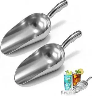 Pack of 2 Cast Aluminum Scoops,12 Oz. (Ounce) Dry Goods Scoop for Feed Pack of 2 Cast Aluminum Scoops,12 Oz. (Ounce) Dry Goods Scoop for Feed