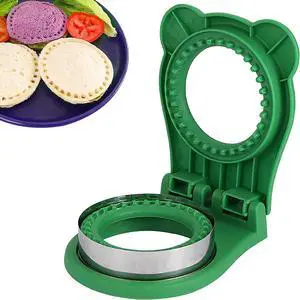 Sandwich Cutter and Sealer, Stainless Steel Uncrustable Sandwich Maker with Crimper, Round Circle Shape for Peanut Butter Jelly, Pancake, Cookie, Crustless Bread Sealer for Kids Lunchboxes (Green) Sandwich Cutter and Sealer, Stainless Steel Uncrustable Sandwich Maker with Crimper, Round Circle Shape for Peanut Butter Jelly, Pancake, Cookie, Crustless Bread Sealer for Kids Lunchboxes (Green)