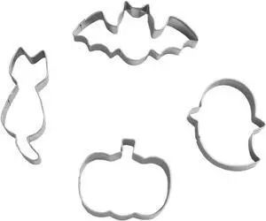 Small Halloween Cookie Cutter, from 2.2 to 3.1, 4 Piece, Stainless Steel Small Halloween Cookie Cutter, from 2.2 to 3.1, 4 Piece, Stainless Steel