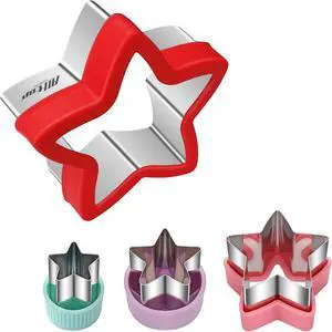 ALLTOP Star Cookie Cutters Set 4 Pcs Different Sized Biscuit Cutter, Donut & English Muffin Cutter for Baking ALLTOP Star Cookie Cutters Set 4 Pcs Different Sized Biscuit Cutter, Donut & English Muffin Cutter for Baking