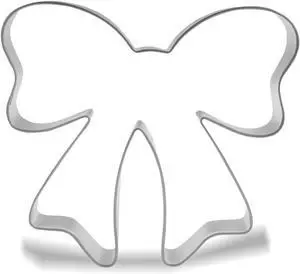Keewah Ribbon Bow Cookie Cutter, 4, Stainless Steel Keewah Ribbon Bow Cookie Cutter, 4, Stainless Steel