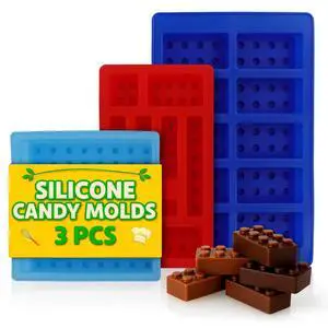 3 Pcs Silicone Chocolate Molds, Non-Stick, Food-Grade 3 Pcs Silicone Chocolate Molds, Non-Stick, Food-Grade