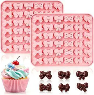 Mini Bow Floral Silicone Candy Molds 2PCS, 36 Cavity Mini Bow Floral Silicone Candy Molds 2PCS, 36 Cavity