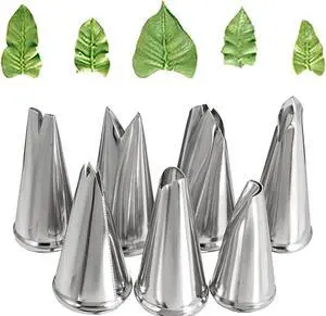 Dr.Pedi Leaf Piping Bags and Tips Set 7 Pieces Piping Tips Set Cake Decorating Tips Icing Piping Nozzles Set Cupcake Decorating Kit Cupcake Pastry Tool Stainless Steel Dr.Pedi Leaf Piping Bags and Tips Set 7 Pieces Piping Tips Set Cake Decorating Tips Icing Piping Nozzles Set Cupcake Decorating Kit Cupcake Pastry Tool Stainless Steel