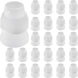 Clear Couplers for Piping Bags, 30 Pcs Clear Couplers for Piping Bags, 30 Pcs