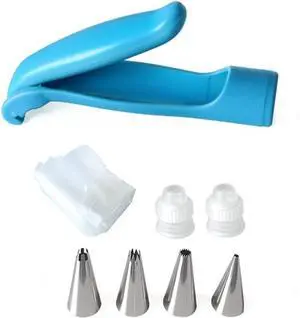 Cake Decorating Pen Tool Kit Pastry Bag DIY Cake Deco Tools Kit Pastry Icing Pen Piping Kit Bags, Pastry DIY Cake Decorating Pen Icing Piping Tips Nozzles Bag(Blue), 6.4 * 5.3 * 1.2 inches Cake Decorating Pen Tool Kit Pastry Bag DIY Cake Deco Tools Kit Pastry Icing Pen Piping Kit Bags, Pastry DIY Cake Decorating Pen Icing Piping Tips Nozzles Bag(Blue), 6.4 * 5.3 * 1.2 inches