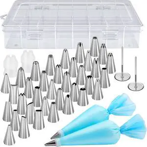 Kootek 42 Piping Bags and Tips Set Frosting Piping Kit for Beginners & Pros Kootek 42 Piping Bags and Tips Set Frosting Piping Kit for Beginners & Pros